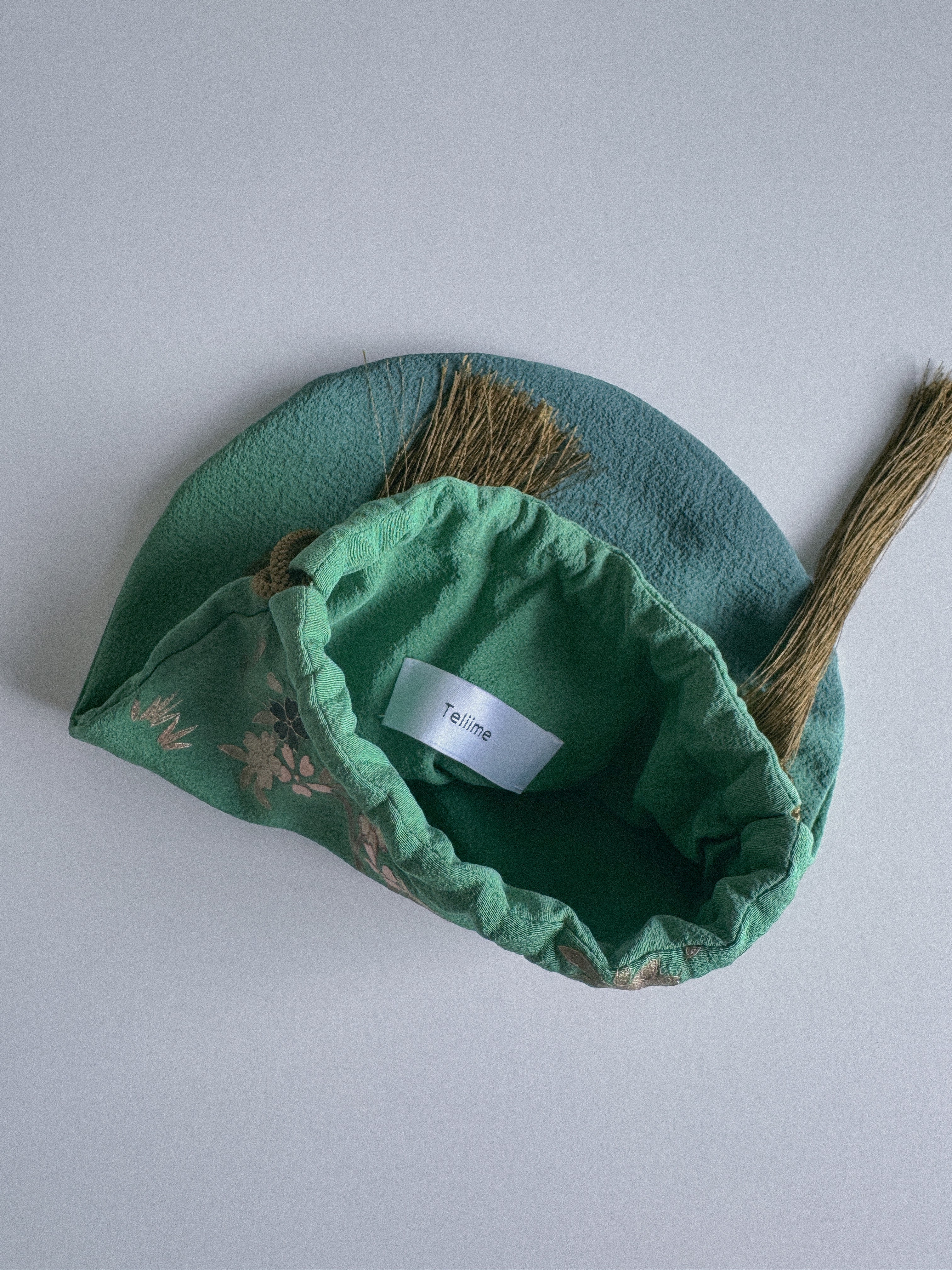 Tassel Drawstring Silk Bag