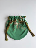 Tassel Drawstring Silk Bag